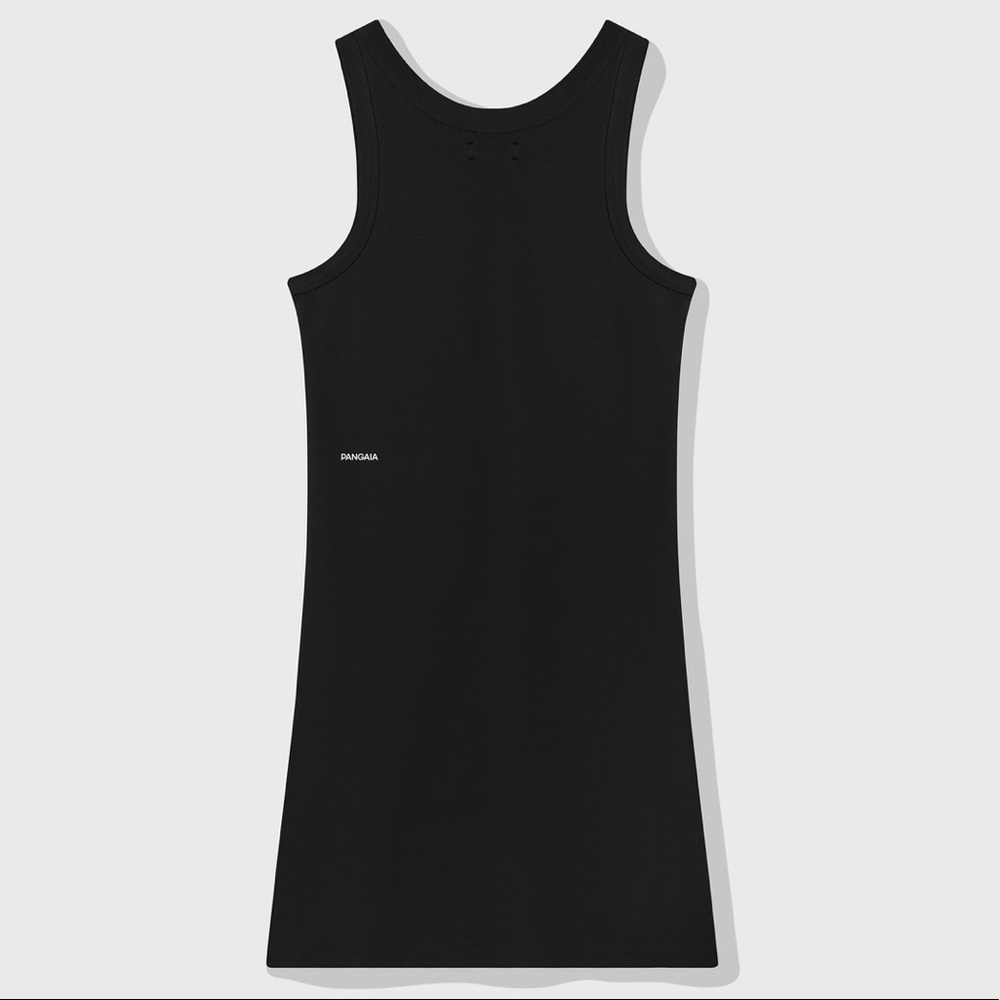 NWT - Pangaia Organic Cotton Tank Dress in Black - Picture 2 of 7